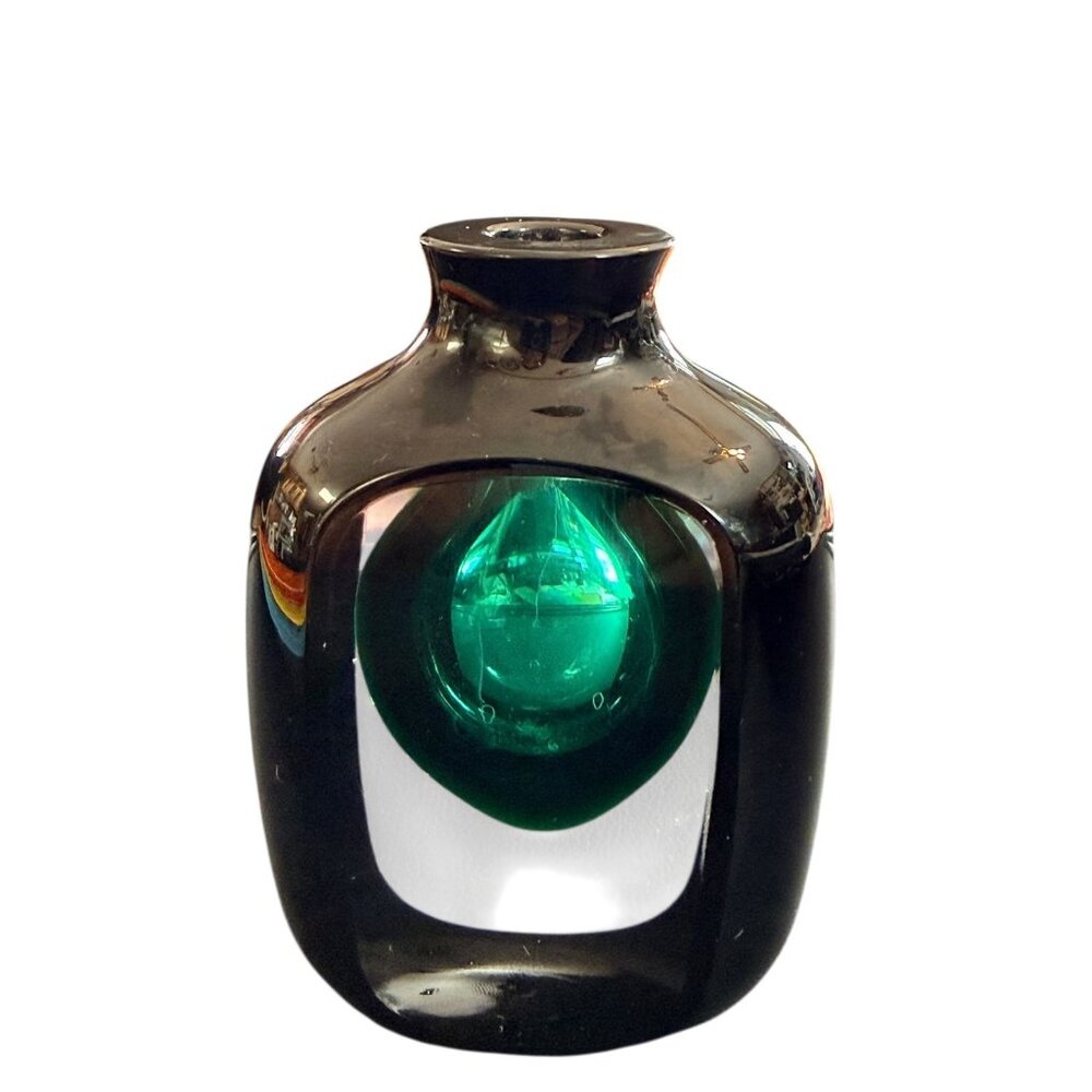 Beautiful Art Glass Perfume Bottle‎ Without Stopper